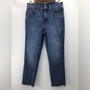 J. Crew Essential Straight Leg Jeans in Medium Blue